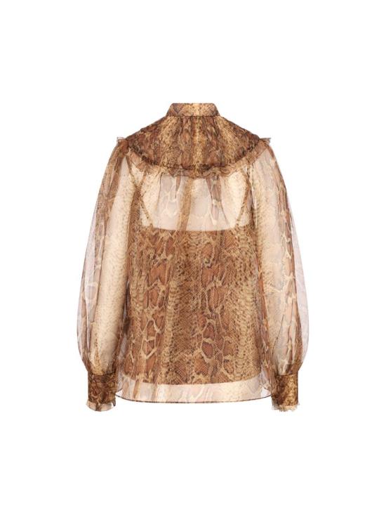 25FW 짐머만 블라우스 6158TF251TSNK AI25 TOFFEE SNAKE - ZIMMERMANN