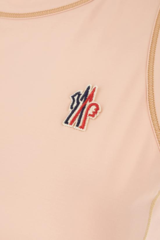 25SS 몽클레어 로고 패치 탱크탑  8P00001899YG 51V PINK - MONCLER