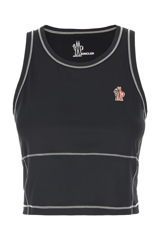25SS 몽클레어 로고 패치 탱크탑  8P00001899YG 999 BLACK