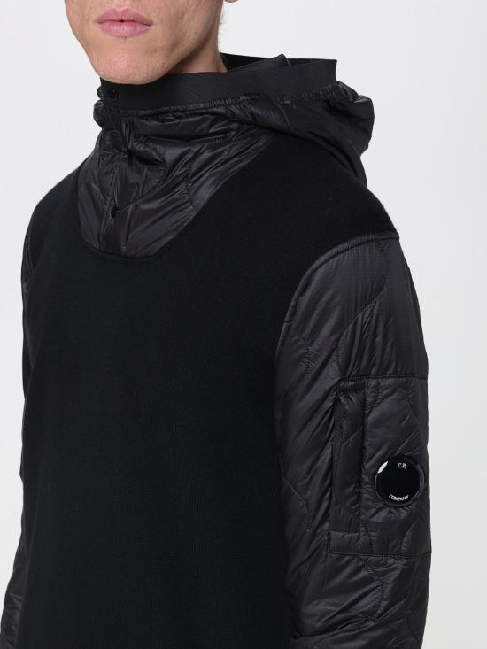 25FW 씨피 컴퍼니 후드 티셔츠 19CMKN063A006390M999 BLACK DOM - C.P. COMPANY