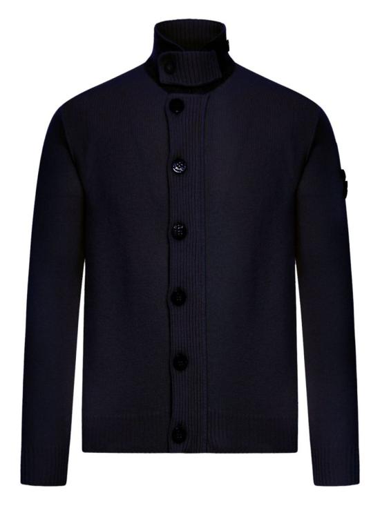  스톤 아일랜드 램스울 버튼 업 점퍼 K2S155100047S00A3V0020 NAVY DOM