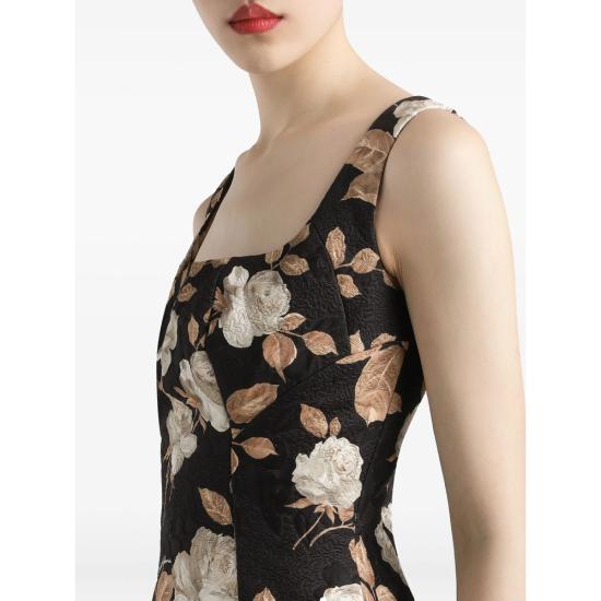 25FW 돌체앤가바나 롱 원피스 F6TVTT FSTBR HN5QQ BLACK - DOLCE & GABBANA