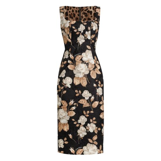 25FW 돌체앤가바나 롱 원피스 F6TVTT FSTBR HN5QQ BLACK