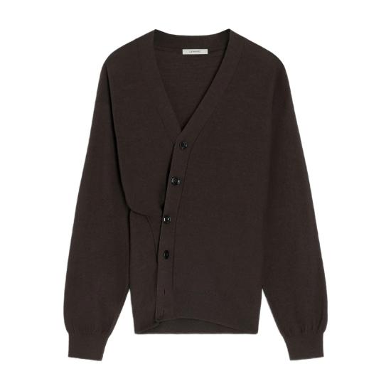 25FW 르메르 릴렉스드 트위스트 가디건 TO1082 LK087 BR397 BROWN