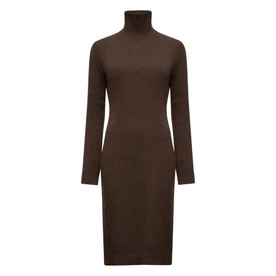 25FW MM6 메종마르지엘라 미디 원피스 M13187 S62DD0054 144 BROWN