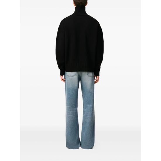 25FW 아미 ADC 터틀넥 스웨터  UKS839 018 009 BLACK - AMI