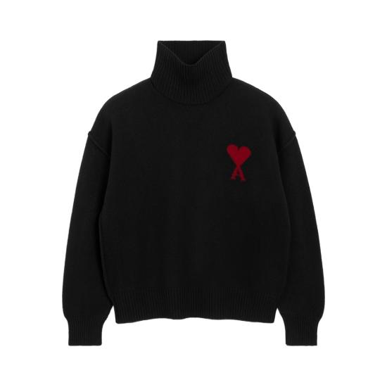 25FW 아미 ADC 터틀넥 스웨터  UKS839 018 009 BLACK