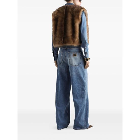 25FW 돌체앤가바나 베스트 F0W6LF FUP98 S9002 BROWN - DOLCE & GABBANA