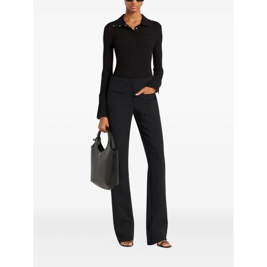 25FW 쿠레쥬 폴로 티셔츠 325MPO051FI 0001 9999 BLACK - COURREGES