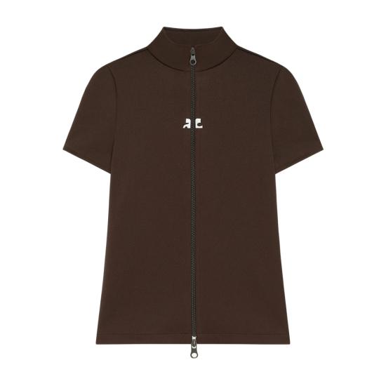 25FW 쿠레쥬 폴로 티셔츠 325JTO446JS 0250 1983 BROWN