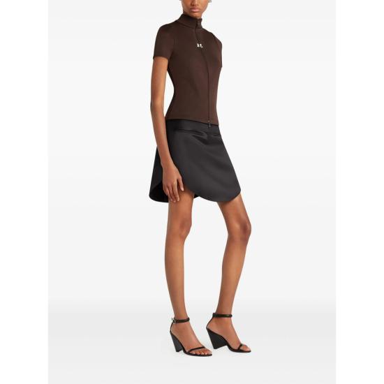 25FW 쿠레쥬 폴로 티셔츠 325JTO446JS 0250 1983 BROWN - COURREGES