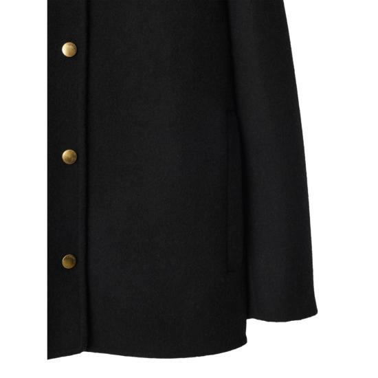 25FW 버버리 울 오버셔츠 8115289 LANCASHIRE C1900 BLACK NEUTRALS - BURBERRY