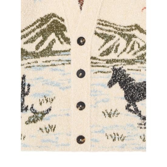 25FW 알라누이 가디건 LMHB027E25KN I005 0F84 NEUTRALS GREEN - ALANUI