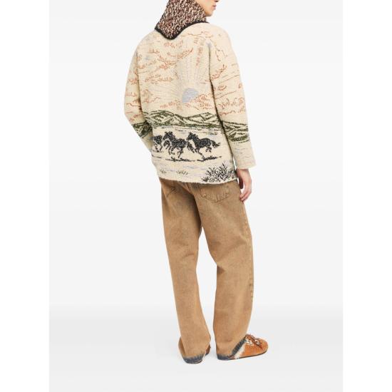 25FW 알라누이 가디건 LMHB027E25KN I005 0F84 NEUTRALS GREEN - ALANUI