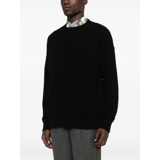 25FW 로베르토 콜리나 스웨터 M21501 M2109 BLACK - ROBERTO COLLINA