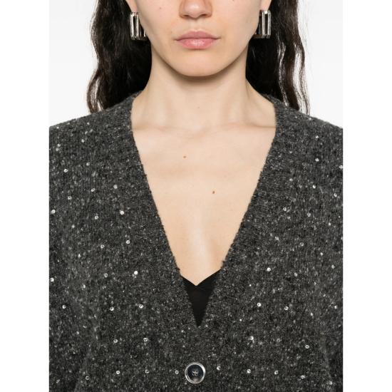 25FW 핑코 가디건 105739 A2U4 IZ9 GREY - PINKO