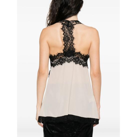 25FW 핑코 민소매 티셔츠 105592 A2SS I24 NEUTRALS - PINKO