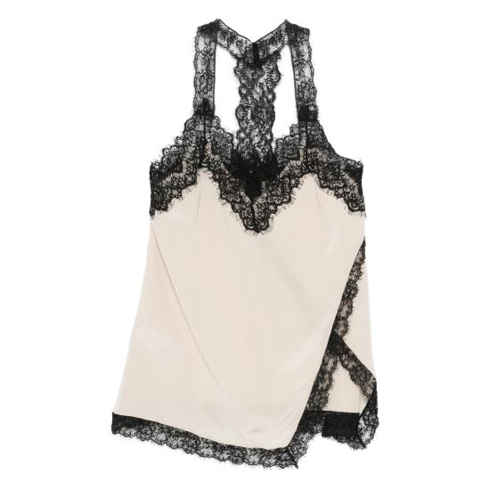 25FW 핑코 민소매 티셔츠 105592 A2SS I24 NEUTRALS