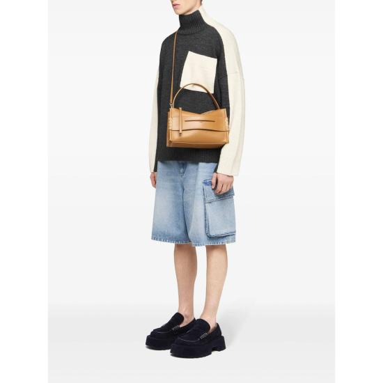 25FW JW앤더슨 터틀넥 KW1308 YN0367 929 GREY WHITE - JW ANDERSON