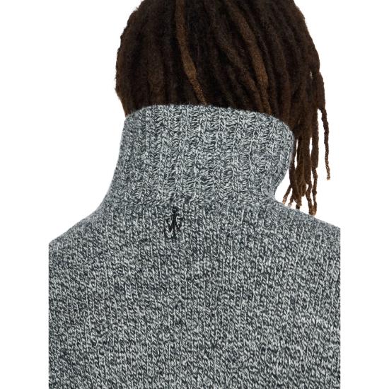 25FW JW앤더슨 터틀넥 KW1234 YN0367 929 GREY BLACK - JW ANDERSON