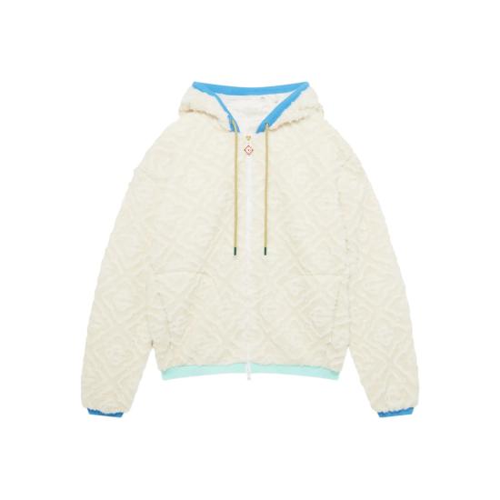 25FW 카사블랑카 가디건 JTP 373 01 MONOG WHITE