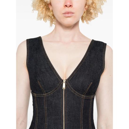 25FW 셀프 포트레이트 숏 원피스 PF25 801S BL BLUE - SELF PORTRAIT