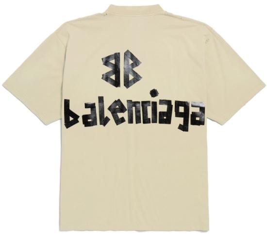 25FW 발렌시아가 반팔 티셔츠 764235TSVK1 9501 BEIGE - BALENCIAGA