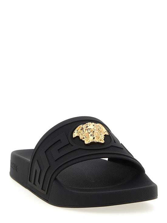 25FW 베르사체 뮬/슬리퍼 10205351A154811B00V Black - VERSACE