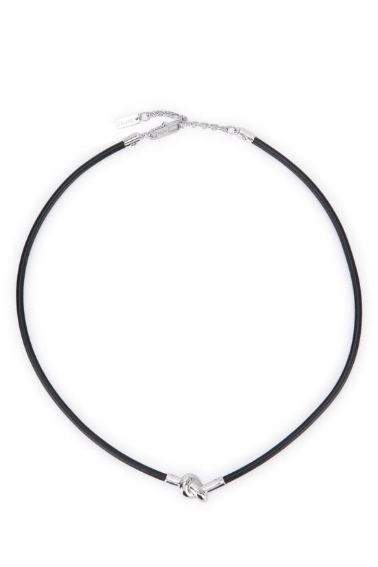 25FW 셀린느 네크리스 461OS3BLM 38NS BLACKSILVER