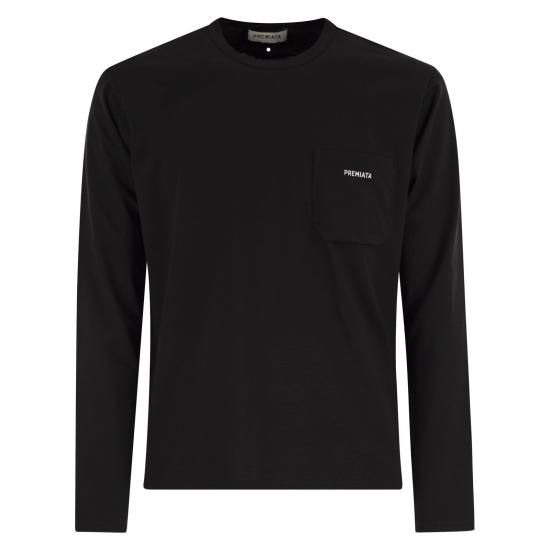 25FW 프리미아타 긴팔 티셔츠 PA1029 BLACK