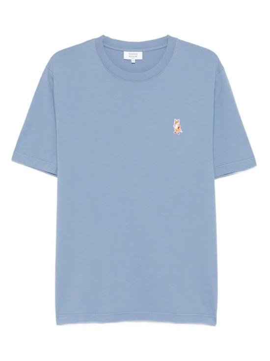 25FW 메종키츠네 스탠딩 폭스 컴포트 티셔츠 PM00123KJ7026 0331 POWDER BLUE