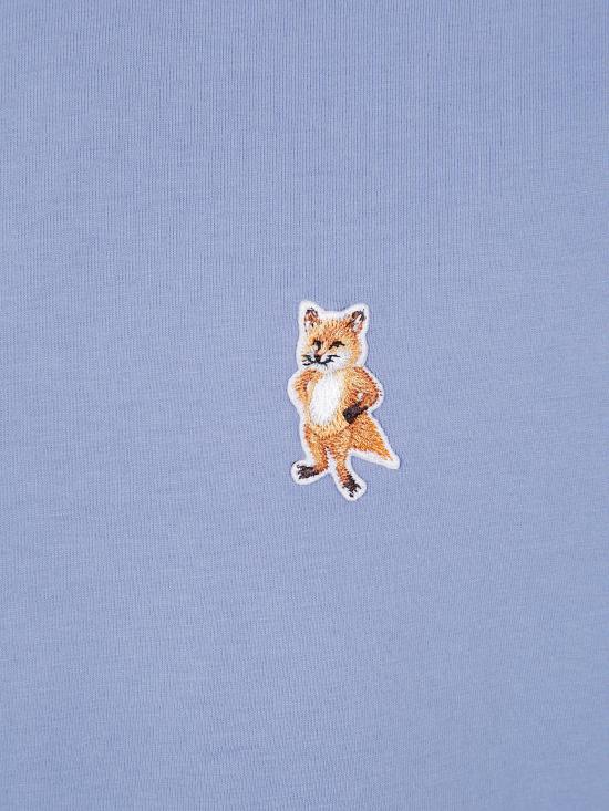 25FW 메종키츠네 스탠딩 폭스 컴포트 티셔츠 PM00123KJ7026 0331 POWDER BLUE - MAISON KITSUNE