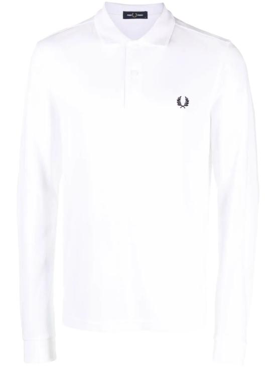 25FW 프레드페리 긴팔 티셔츠 FP M6006 55 100 WHITE