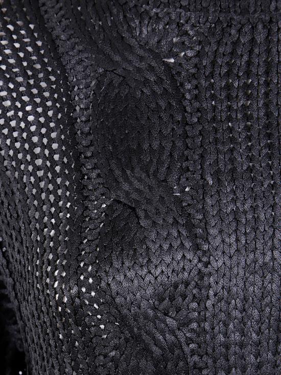 25FW 디젤 케이블 니트 스웨터 A19476 0NKCP 9XX BLACK - DIESEL