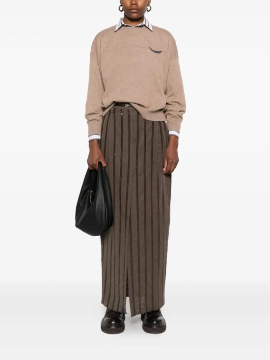 25FW 브루넬로 쿠치넬리 스웨터 M12212600 C4186 CHESTNUT - BRUNELLO CUCINELLI