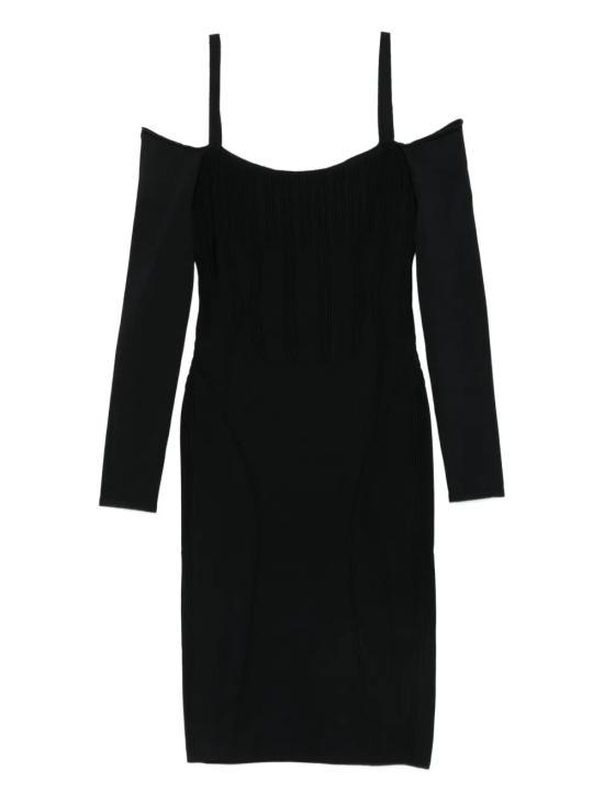 25FW 뮈글러 미디 원피스 25F2RO17251133 199 BLACK