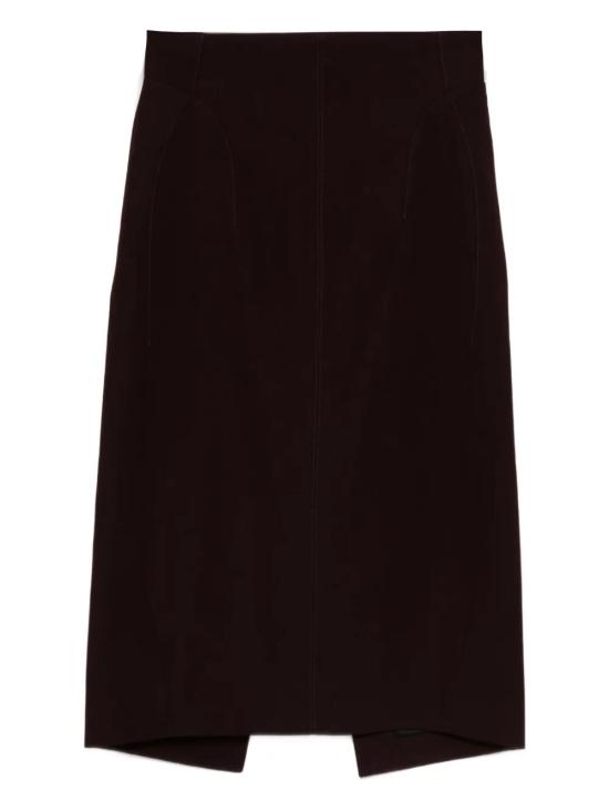 25FW 뮈글러 미디 스커트 25F1JU0542196 3402 DARK PLUM - MUGLER