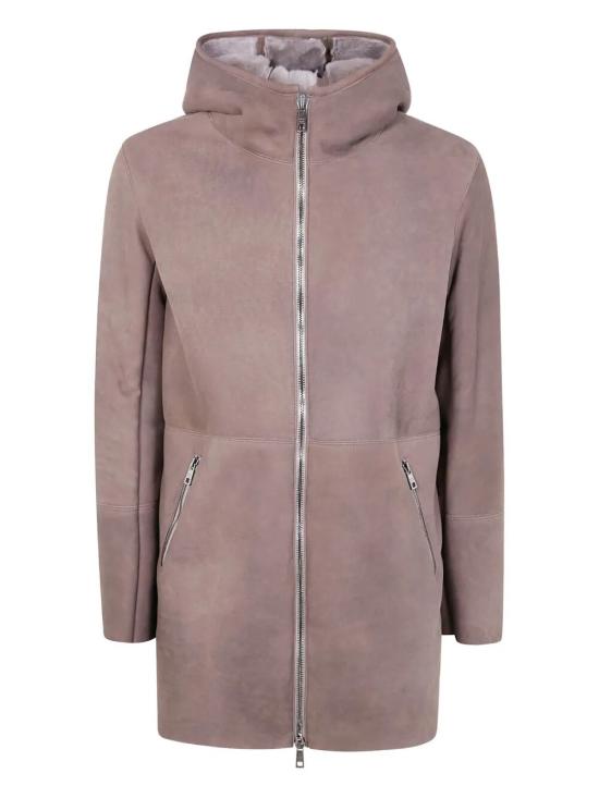 25FW 조르지오 브라토 가죽 자켓 GU26F26017MEJV MUD - GIORGIO BRATO