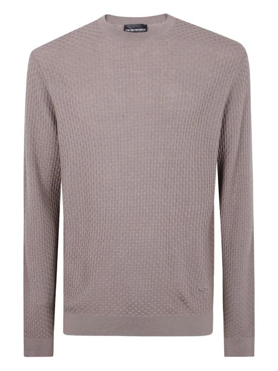 25FW 엠포리오 아르마니 스웨터 EM002196 AF13851 F6068 WALLNUT BASKET - EMPORIO ARMANI