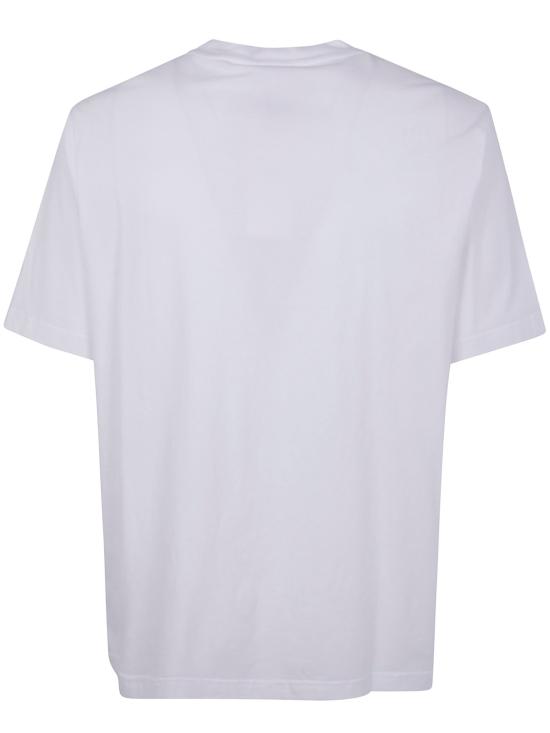 25FW 메종키츠네 스탠딩 폭스 컴포트 티셔츠 PM00123KJ7026 P100 WHITE - MAISON KITSUNE