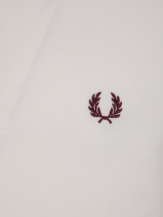 25FW 프레드페리 폴로 티셔츠 FP M6000 55 V84 ECRU OXBLOOD - FRED PERRY