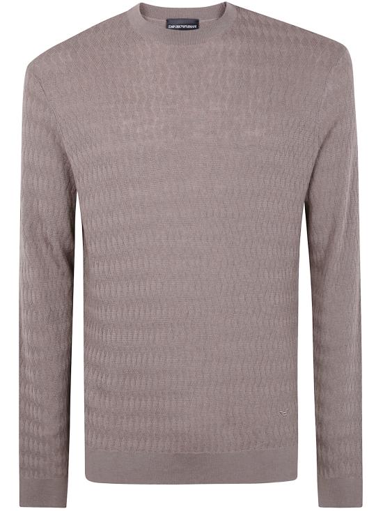 25FW 엠포리오 아르마니 스웨터 EM002196 AF13851 F6119 WALLNUT DIAMOND - EMPORIO ARMANI