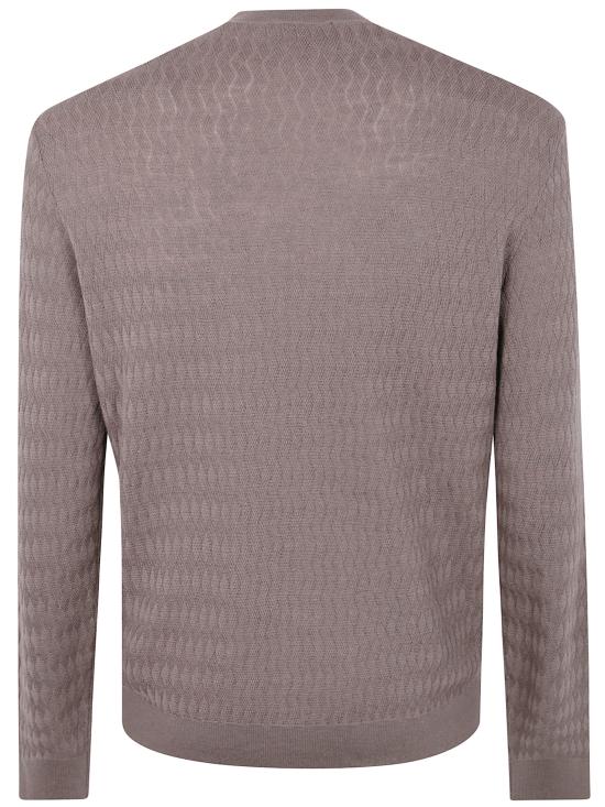 25FW 엠포리오 아르마니 스웨터 EM002196 AF13851 F6119 WALLNUT DIAMOND - EMPORIO ARMANI