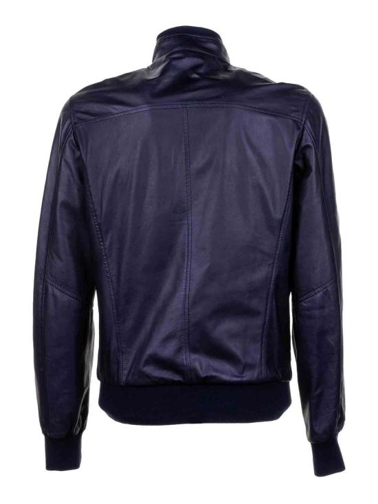  발바 가죽 자켓 48200FOX6 Blue - BARBA