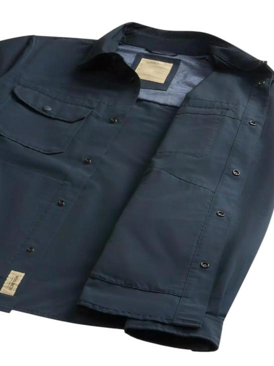 25SS 울리치 긴팔 셔츠 CFWOOS0186MRUT3662MLB Blue - WOOLRICH