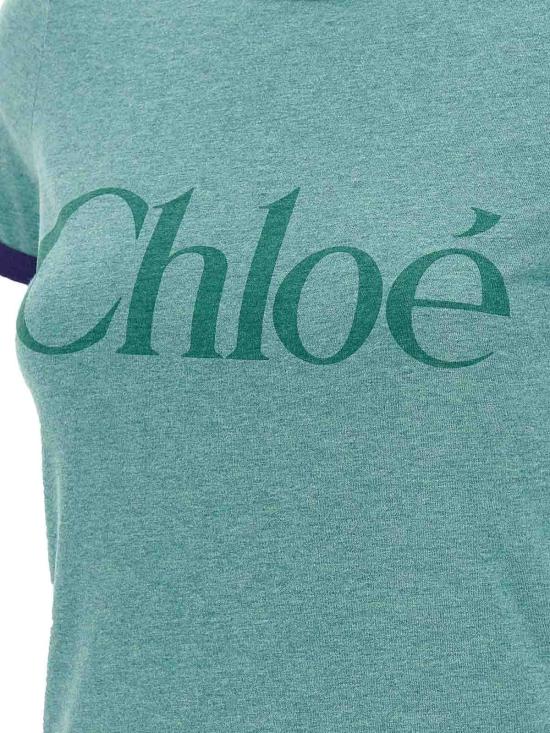  끌로에 반팔 티셔츠 CH25AJH2417397X Green - CHLOE