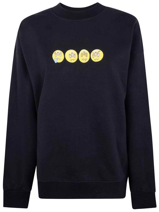 25FW 바로우 긴팔 티셔츠 F5BWUASW083 110 BLACK