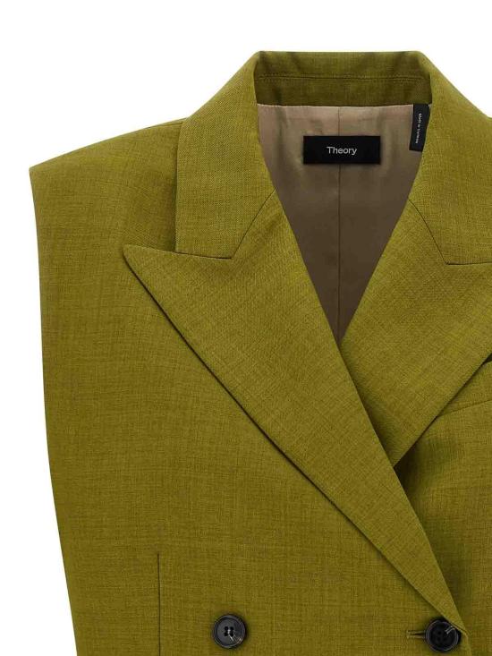 25FW 띠어리 베스트 P0605101U86 Green - THEORY