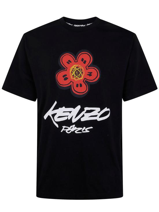 25FW 겐조 반팔 티셔츠 FF65TS2654SG 99J BLACK - KENZO