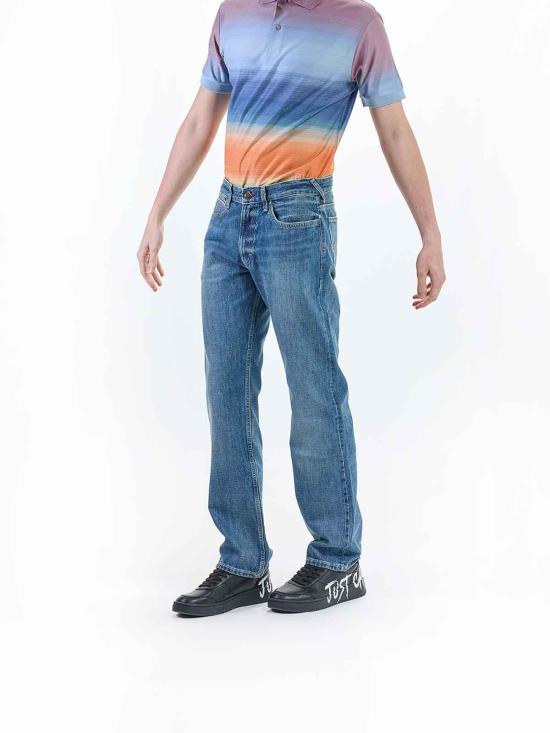  폴 스미스 스트레이트 팬츠 M1RJEANPSELVWMD Blue - PAUL SMITH
